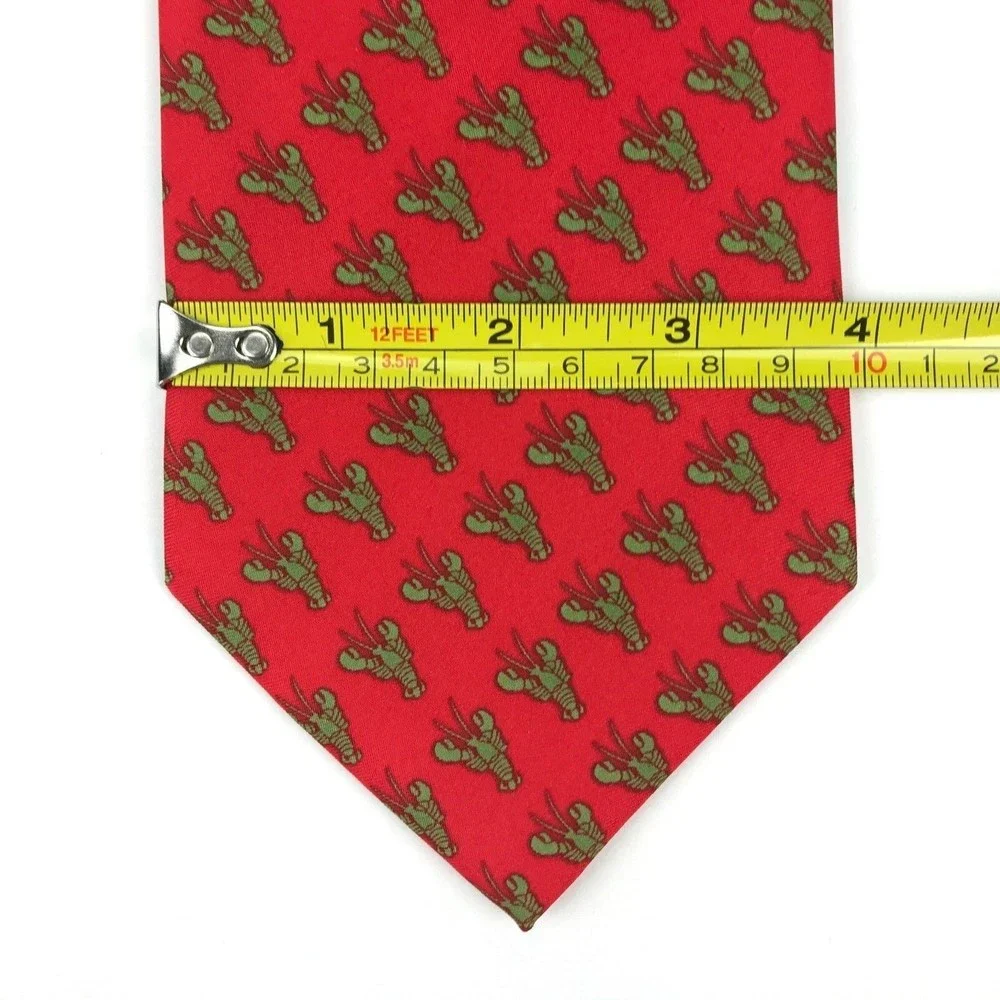 Utopia Men's Tie Handmade Red Green Lobster Sea Life Animal Necktie 56